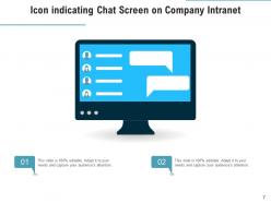 Intranet employee organization communication instructions interface indicating