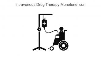 Intravenous Drug Therapy Monotone Icon In Powerpoint Pptx Png And Editable Eps Format