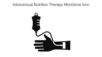 Intravenous Nutrition Therapy Monotone Icon In Powerpoint Pptx Png And Editable Eps Format