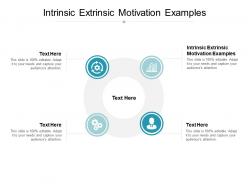 Intrinsic extrinsic motivation examples ppt powerpoint presentation gallery influencers cpb