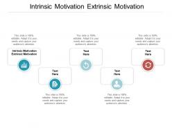 Intrinsic motivation extrinsic motivation ppt powerpoint presentation layouts information cpb