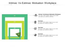 Intrinsic vs extrinsic motivation workplace ppt powerpoint presentation show cpb