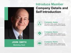 Introduce Member Company Details And Self Introduction
