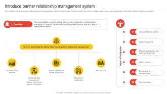 Introduce Partner Relationship Management System Nurturing Relationships