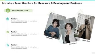 Introduce team graphics for research and development business infographic template