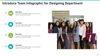 Introduce team infographic for designing department template