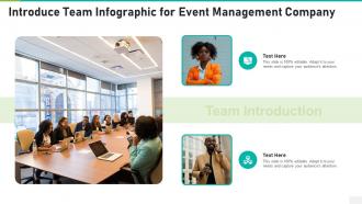 Introduce team infographic for event management company template