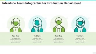 Introduce team infographic for production department template