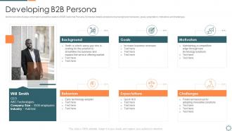 Introducing a new sales enablement developing b2b persona
