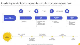 Introducing A Revised Checkout Procedure To Reduce Cart Abandonment Strategies To Boost Customer