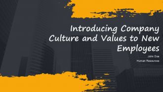 Introducing Company Culture And Values To New Employees PPT Slides AT