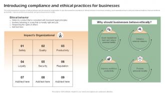 Introducing Compliance And Ethical Developing Shareholder Trust With Efficient Strategy SS V