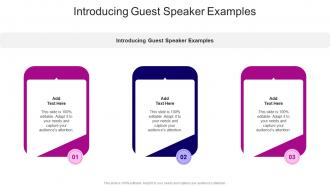 Introducing Guest Speaker Examples In Powerpoint And Google Slides Cpb