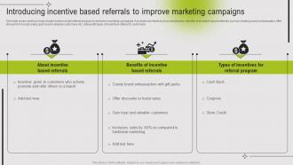Introducing Incentive Based Referrals To Improve Marketing Guide To Referral Marketing