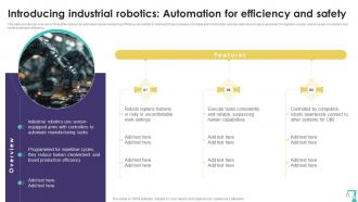 Introducing Industrial Robotics Precision Automation Industrial Robotics Technology RB SS