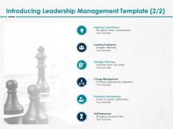 Introducing leadership management development ppt powerpoint deck