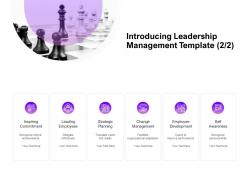 Introducing leadership management planning ppt powerpoint presentation infographic
