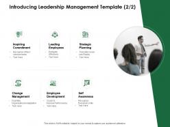Introducing leadership management template change management ppt powerpoint outline
