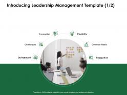 Introducing leadership management template innovation ppt powerpoint information