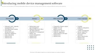Introducing Mobile Device Management Managing Business Customers Technology
