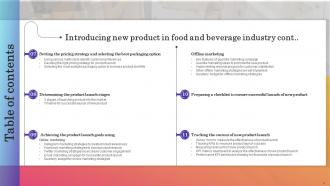 Introducing New Product In Food And Beverage Industry Powerpoint Presentation Slides V Impressive Graphical