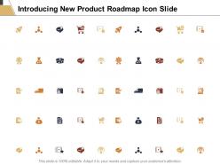 Introducing new product roadmap icon slide target c280 ppt powerpoint presentation