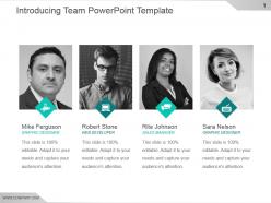 Introducing team powerpoint template