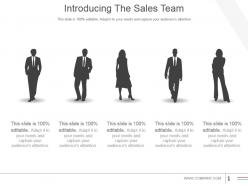 Introducing the sales team powerpoint slide deck