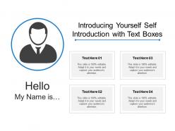 Introducing yourself self introduction with text boxes