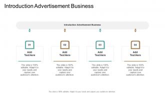 Introduction Advertisement Business In Powerpoint And Google Slides Cpb