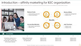 Introduction Affinity Marketing For B2c Organization Effective B2b Marketing Organization Set 2