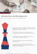 Introduction And Background Strategic Planning Proposal One Pager Sample Example Document