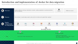 Introduction And Implementation Of Docker For Data Migration Tech Stack SS