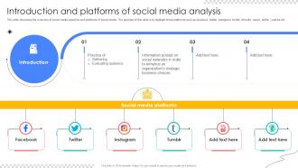 Introduction And Platforms Social Media Analytics Tools Ppt PowerPoint ...