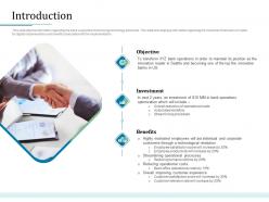 Introduction bank operations transformation ppt model show
