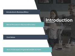 Introduction core values business ethics ppt powerpoint presentation gallery pictures