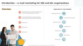 Introduction E Mail Marketing For B2B And B2C Organizations Ppt Formats