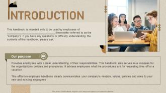 Introduction Guidebook For Corporate Staff Ppt Powerpoint Presentation Ideas Aids