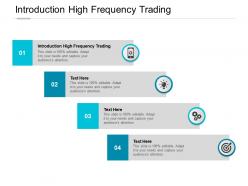 Introduction high frequency trading ppt powerpoint presentation summary outfit cpb