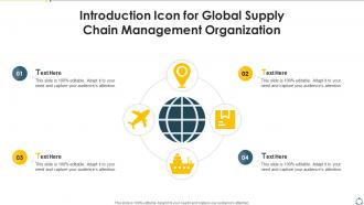 Introduction Icon For Global Supply Chain Management Organization