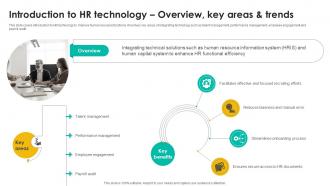 Introduction Key Areas And Trends Talent Management Tool Leveraging Technologies To Enhance Hr Services