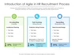 Introduction of agile in hr recruitment process