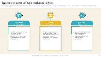 Introduction Of Ambush Marketing To Get Audience Attention Powerpoint PPT Template Bundles DK MM Multipurpose Colorful