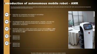 Introduction Of Autonomous Mobile Robot Amr Types Of Autonomous Robotic System