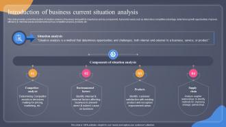 Introduction Of Business Current Situation Analysis Guide For Situation Analysis To Develop MKT SS V