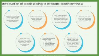 Introduction Of Credit Scoring To Evaluate Creditworthiness Credit Scoring And Reporting Complete Guide Fin SS