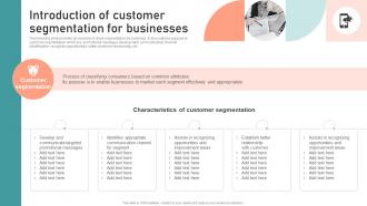 Introduction Of Customer Segmentation Customer Segmentation Targeting And Positioning Guide