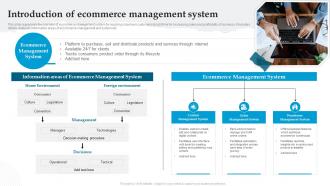 Introduction Of Ecommerce Management System Analyzing And Implementing Management System