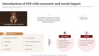 Introduction Of FDI With Economic And Social Impact Complete Guide Empower