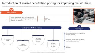 Introduction Of Market Penetration Pricing For Improving Market Penetration To Improve Brand Strategy SS